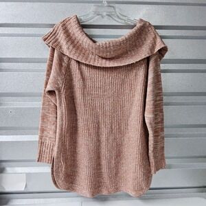 Jason Maxwell Sweater Oversized Collar Knit‎ Pullover Casual Comfy 1X